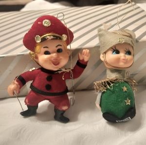 Adorable Vtg Made in Japan Christmas ornaments